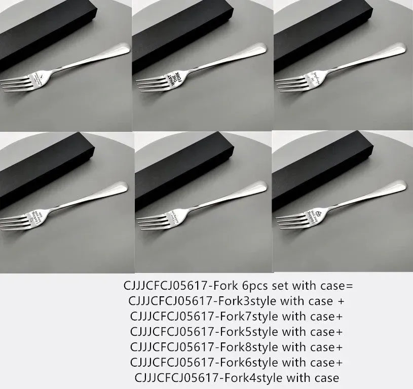 European and American cake fruit rust steel fork - Bellarte Enchanté European and American cake fruit rust steel fork